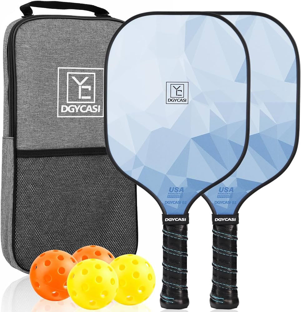 Pickleball Paddles Set of 2, 2023 USAPA Approved, Carbon Fiber Surface (CHS), Polypropylene Honeycom | Amazon (US)