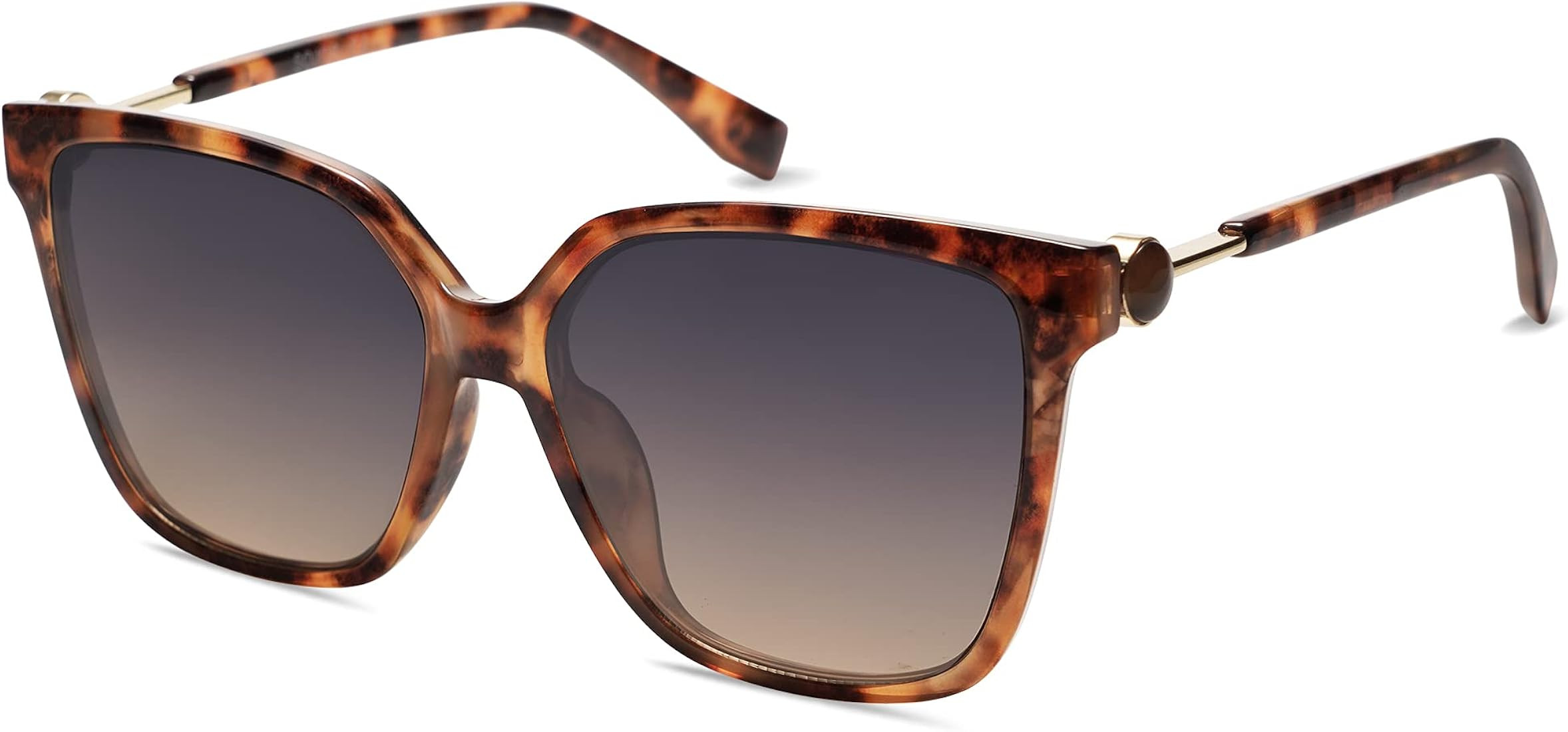 SOJOS Trendy Square Sunglasses for Women Fashion UV Protection Lens Womens Sunnies Sunglasses | Amazon (US)