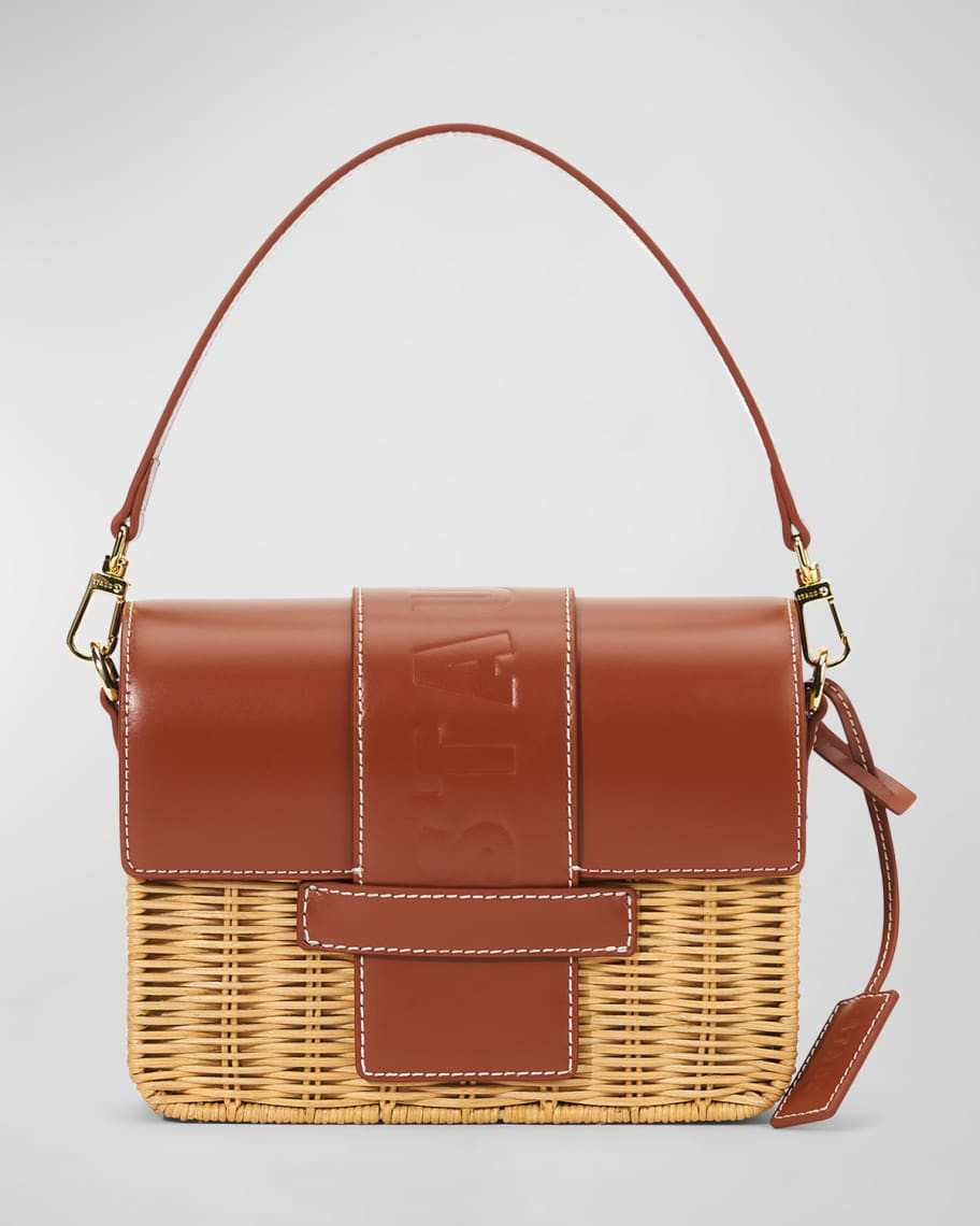 Charli Flap Wicker Shoulder Bag | Neiman Marcus