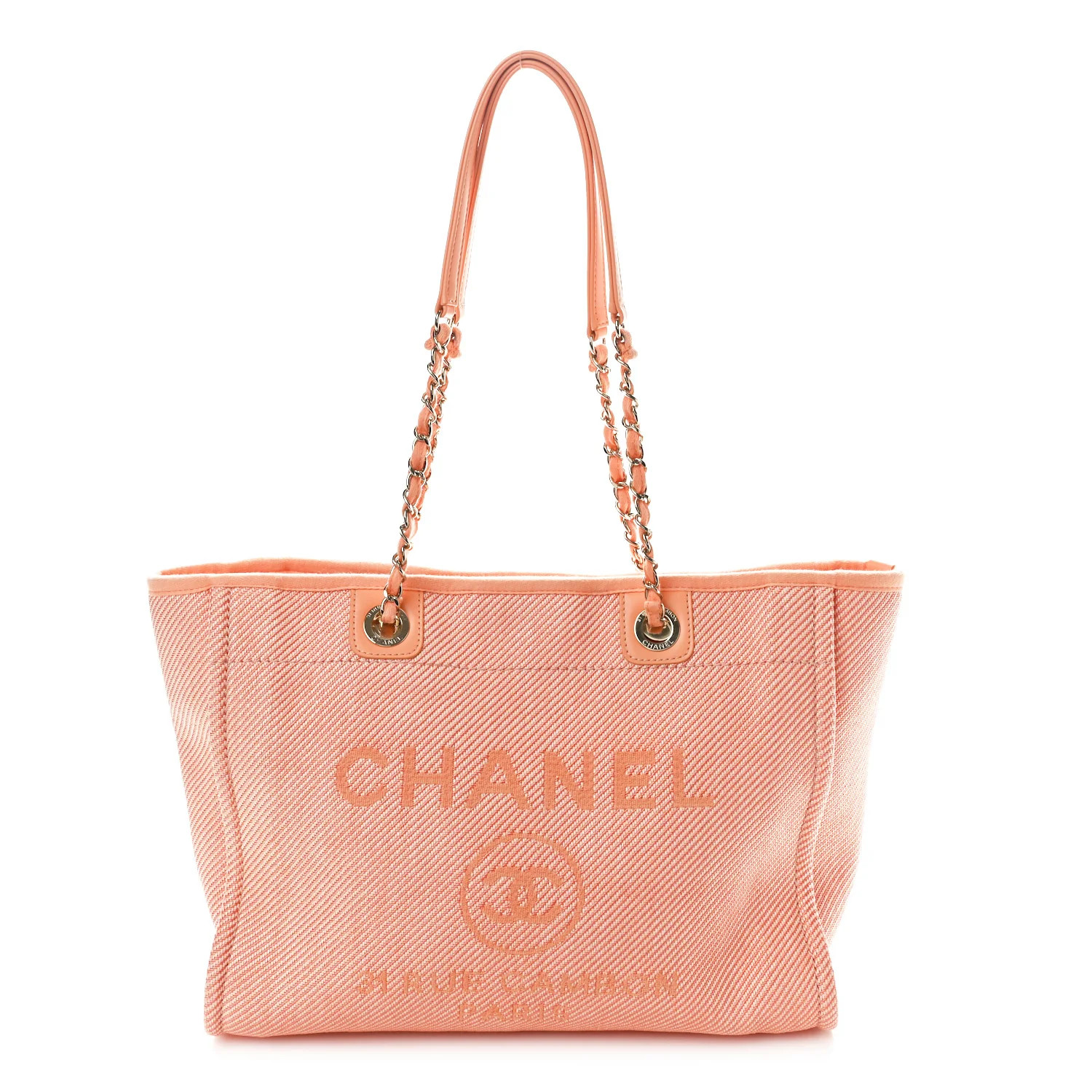 Mixed Fibers Small Deauville Tote Light Orange | FASHIONPHILE (US)