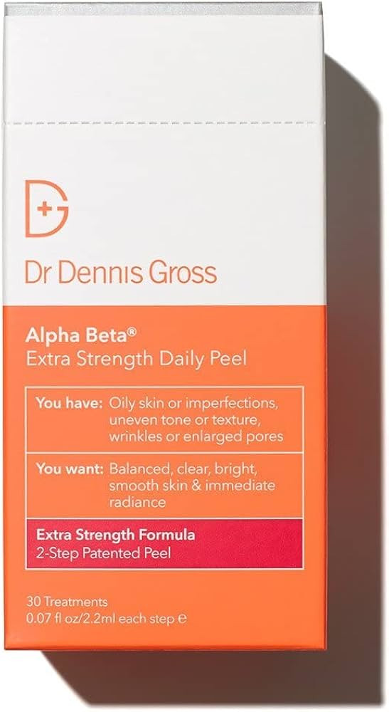 Dr. Dennis Gross Alpha Beta Extra Strength Daily Peel: for Oily Skin, Uneven Tone or Texture, Wri... | Amazon (US)