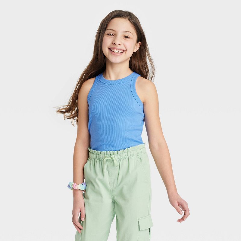 Girls' Ribbed Tank Top - Cat & Jack™ | Target