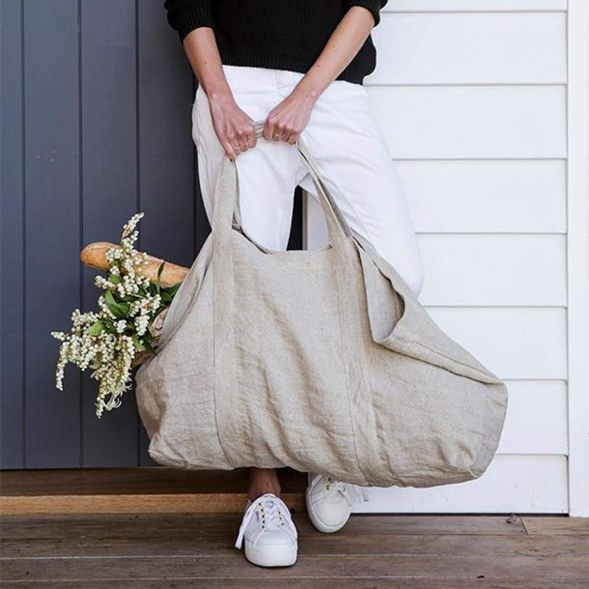 Frankie Linen Bag | Elsie Green US