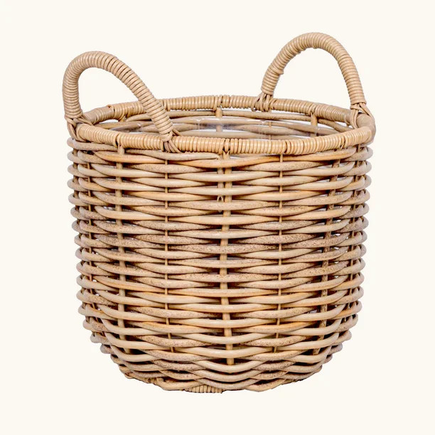 Better Homes & Gardens 12 IN Everly Resin Rattan Planter (light Brown) - Walmart.com | Walmart (US)