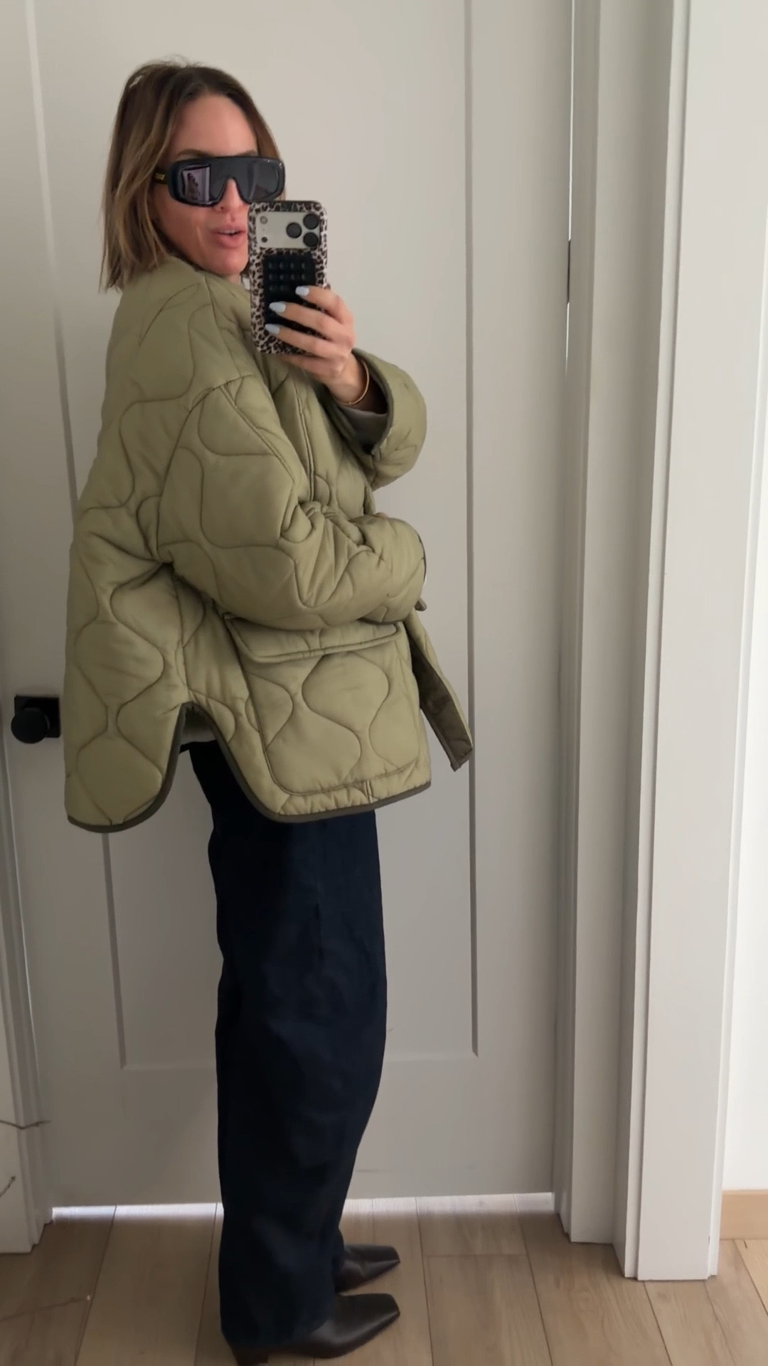 Wearing a medium in the sweatshirt, if in between sizes, size up in the denim. Boots run tts

#LTKmomlife #LTKgrwm #LTKootd