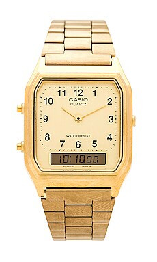 Casio Vintage AQ230 Series Watch in Gold from Revolve.com | Revolve Clothing (Global)