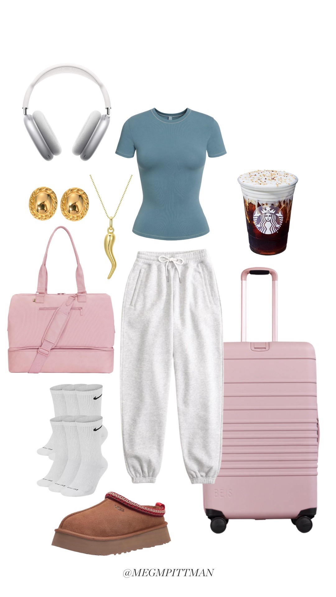 Travel outfit!! Perfect for the airport! 

Airplane 
Airport outfit 
Travel style 
Beis 
Luggage 
Suitcase 

#LTKTravel #LTKFindsUnder100 #LTKStyleTip