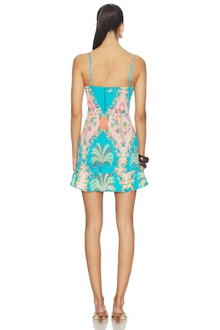 Arabian Palm Zephyra Mini Dress in Aquamarine | Revolve Clothing (Global)