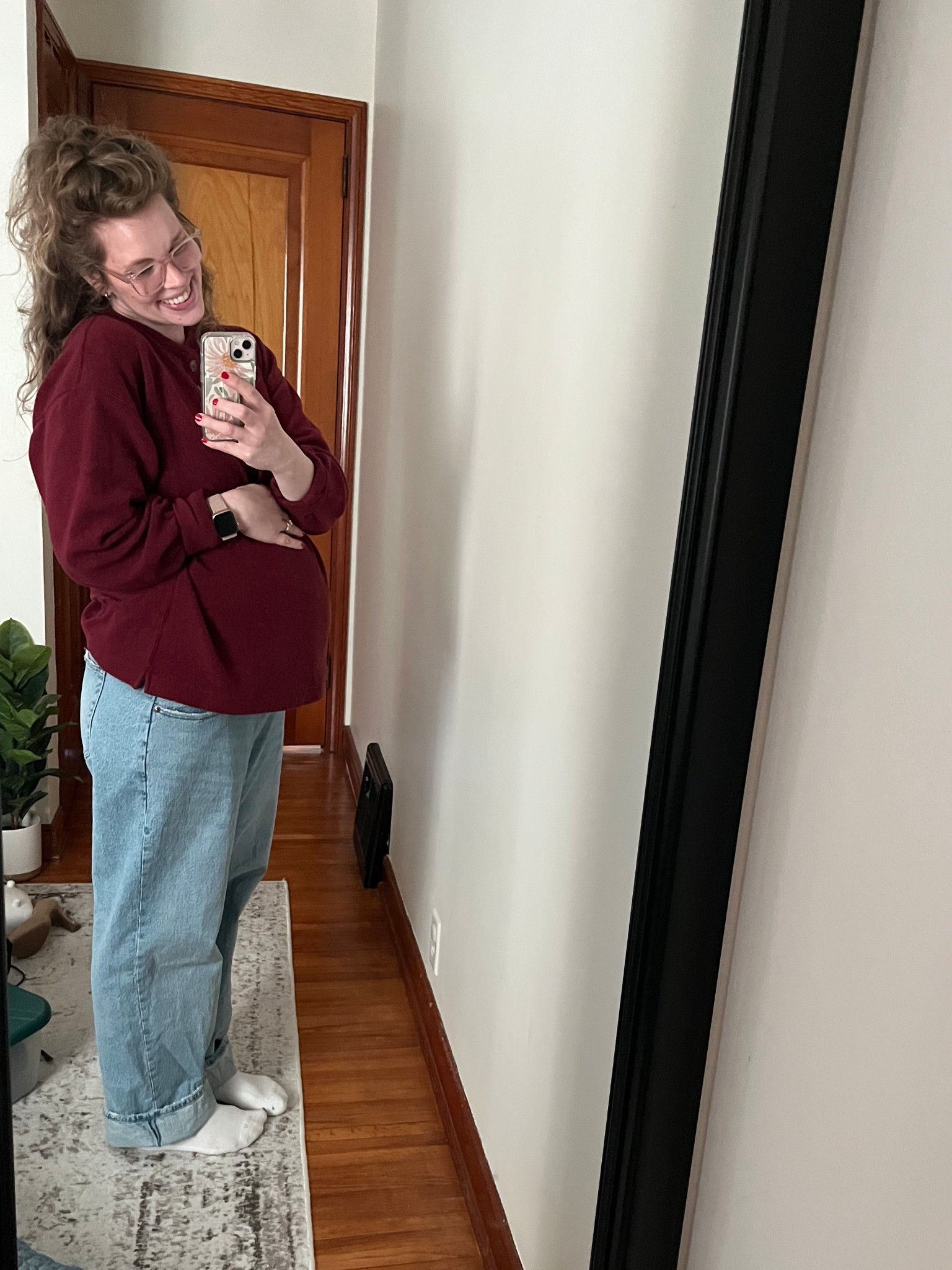 Cozy outfit at home after a long weekend of traveling 🥰❤️