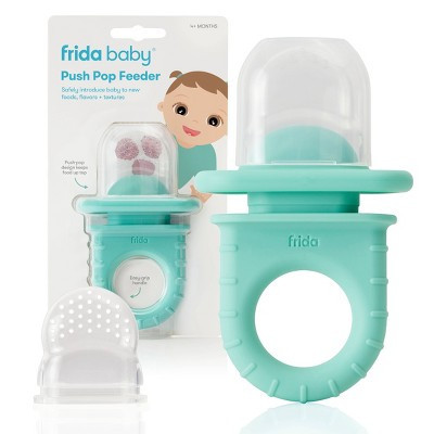 Frida Baby Push Pop Baby Food Feeder - Light Teal Blue: Silicone, BPA-Free, Fresh Food Feeder | Target