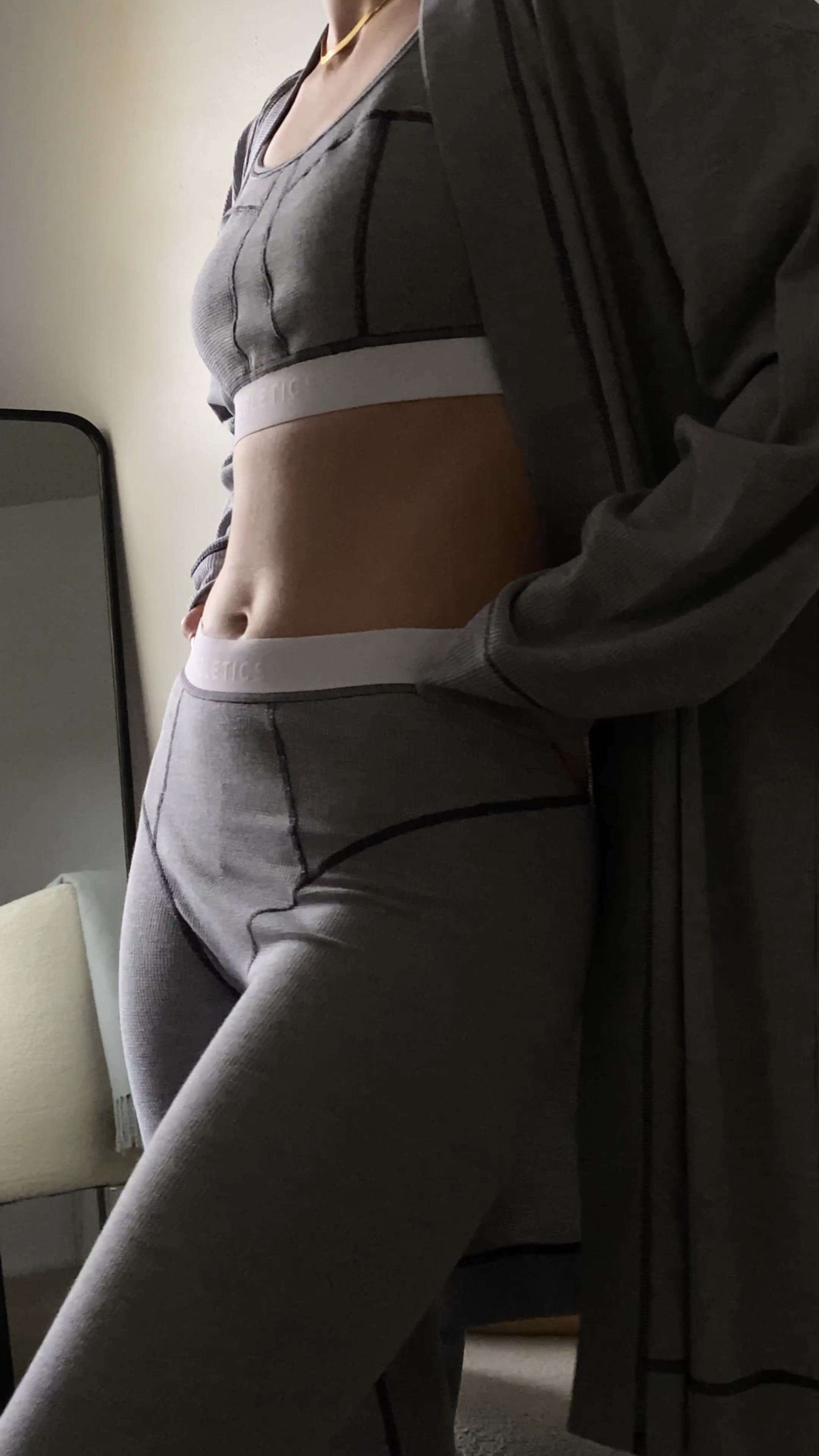 cozy gray waffle lounge set 
M in top & leggings
XL in robe 

#LTKSeasonal #LTKU #LTKCyberweek