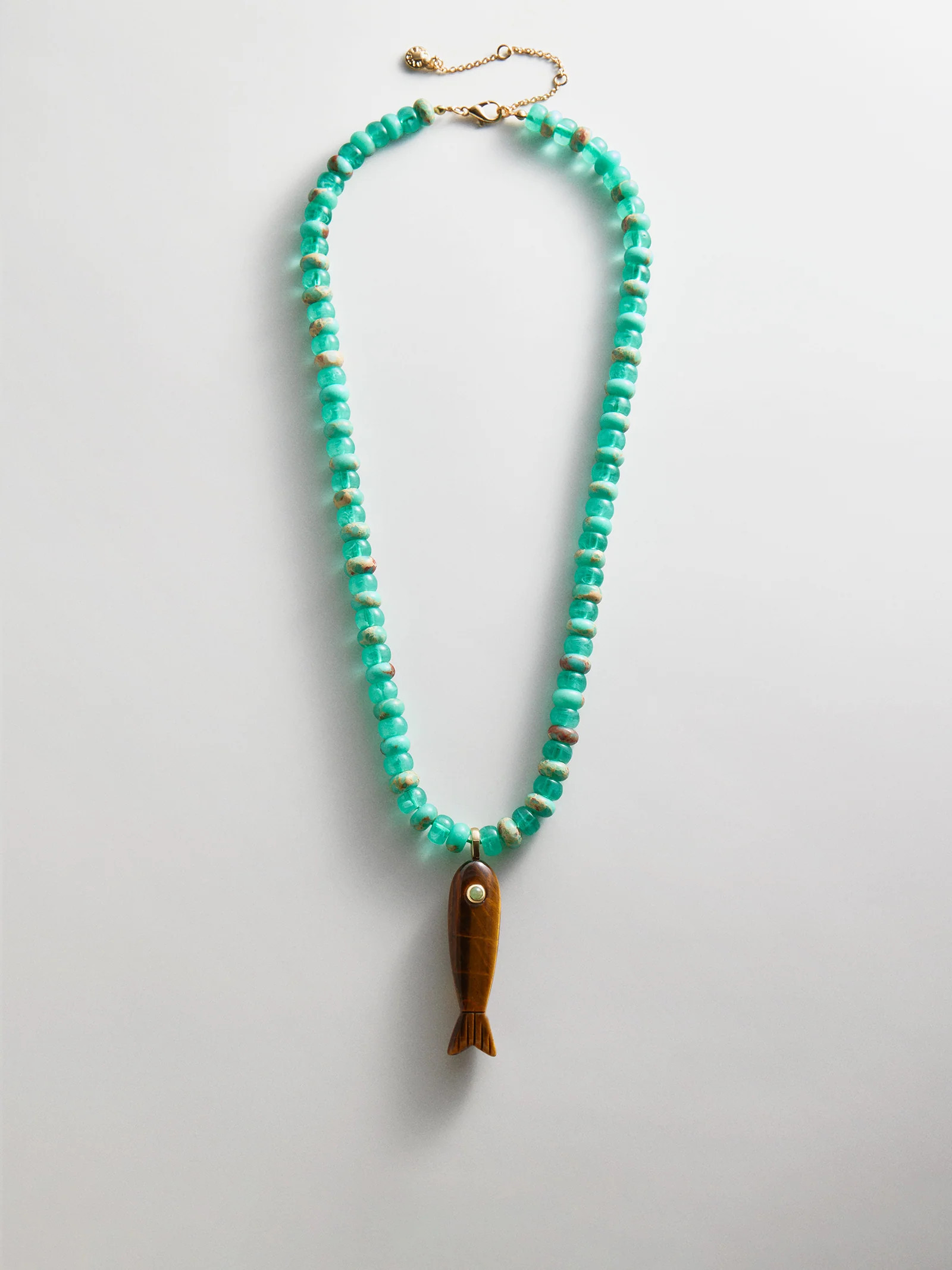 Sun Drift Semi-Precious Pendant Necklace - Fish | BaubleBar