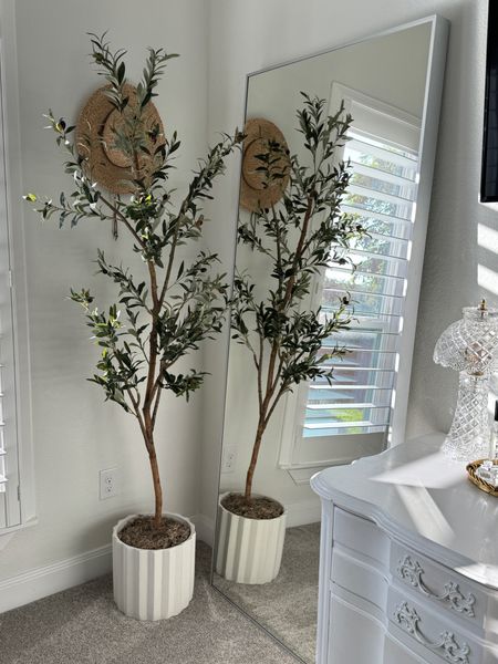 Skinny olive tree for bedroom or office! 

#LTKFindsUnder100 #LTKHome