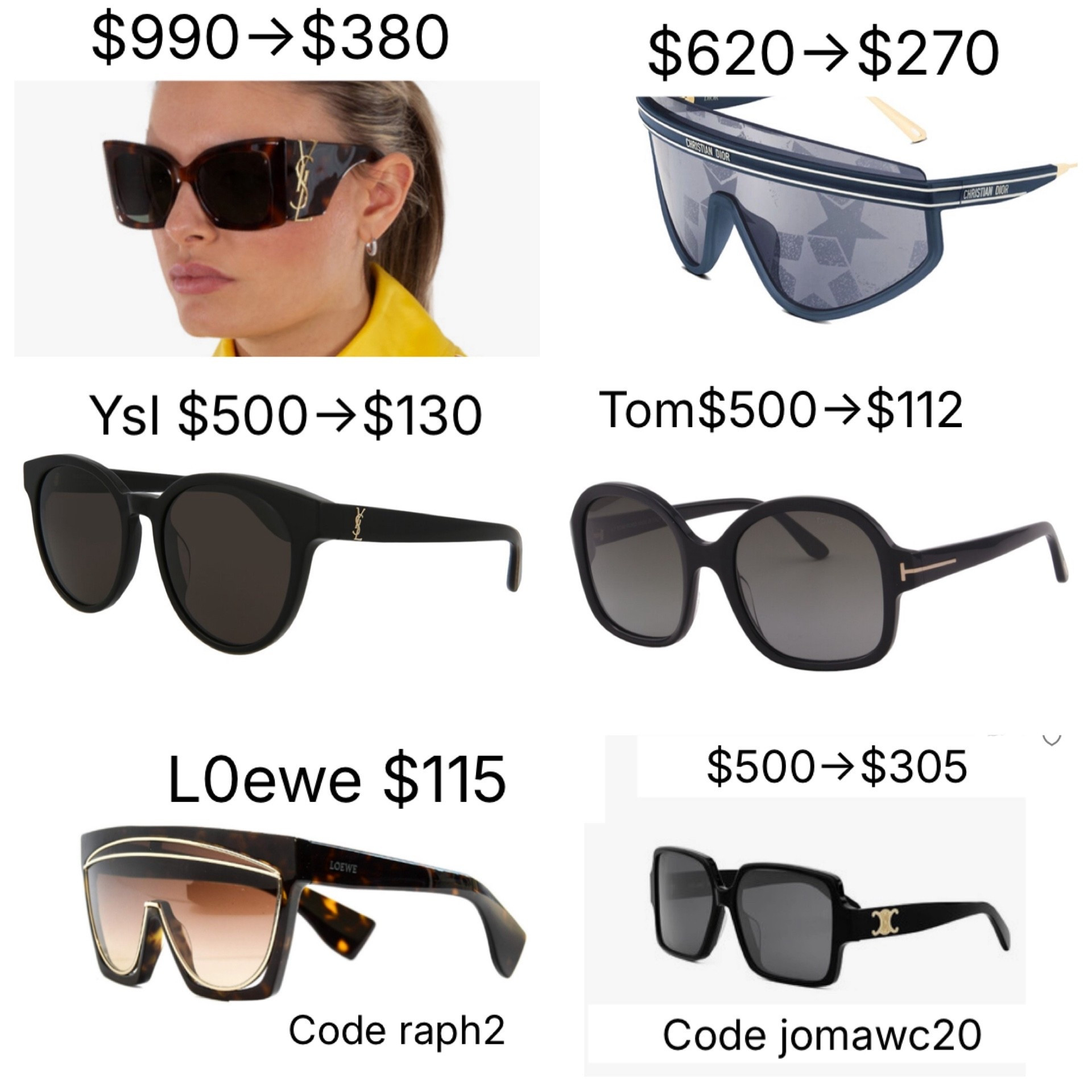 Sunglasses 

#LTKParties #LTKSaleAlert #LTKStyleTip