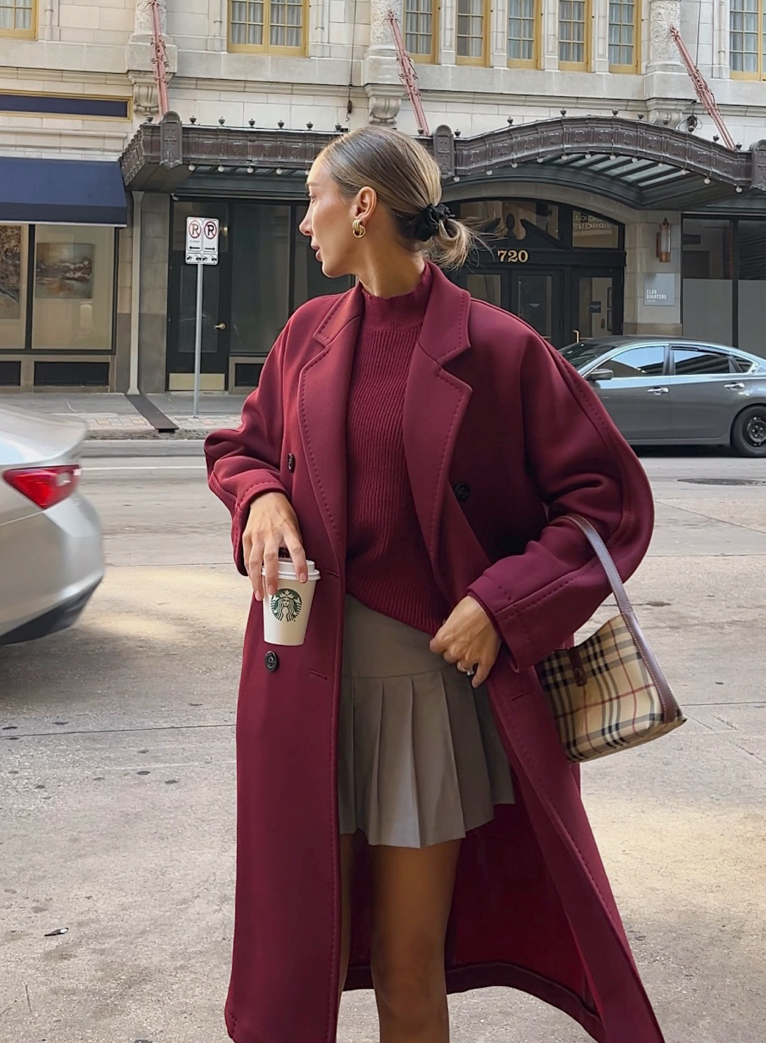 Burgundy, maroon, winter coat, fall outfit, winter outfit, chic outfit, holiday style. 

#LTKStyleTip #LTKSeasonal #LTKHoliday