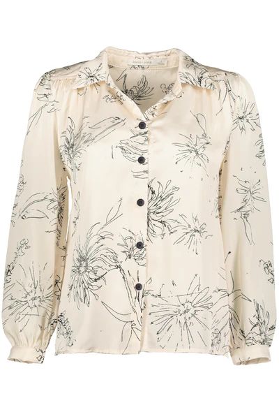 Jaclyn Button Down Blouse- Pearl Floral | Bishop + Young