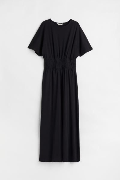 Smocked-waist Dress Black Dress Black Dresses Spring Dress Pastel Spring Outfits Budget Fashion | H&M (US + CA)