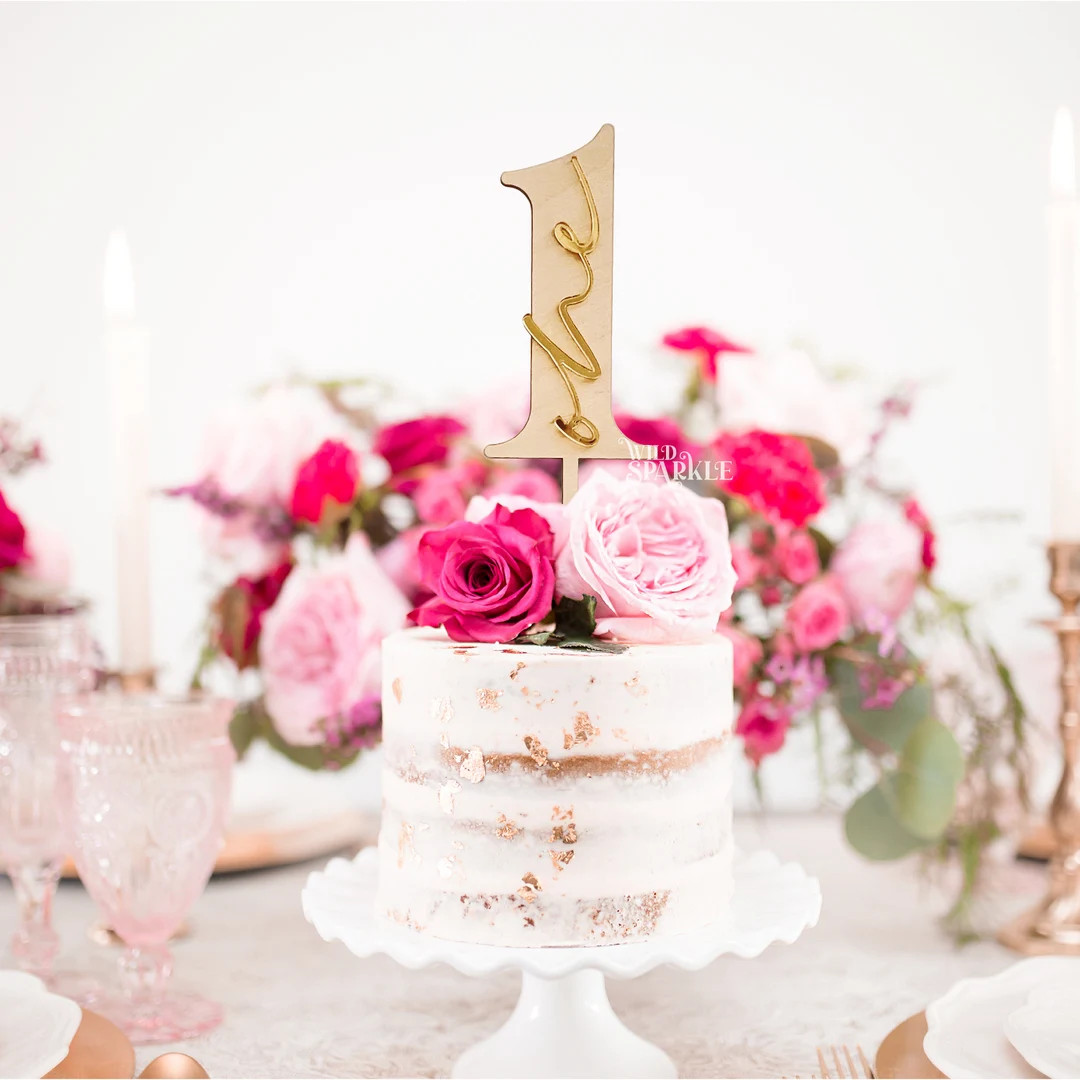 Wood One Cake Topper, First Birthday Cake Topper, 1st Birthday, Smash Cake Topper, 1st Birthday C... | Etsy (US)