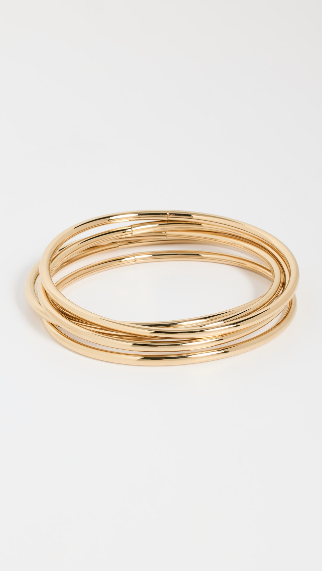 Dane Bangles Set of 5 - High Polish Gold | Shopbop