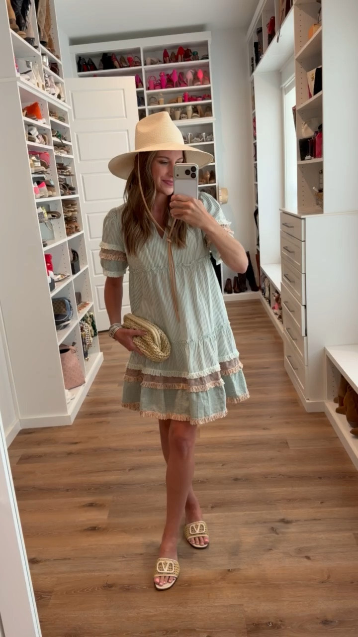 In a small dress, hat, bag, sandals and accessories- fits tts.

#LTKgrwm #LTKootd #LTKSeasonal