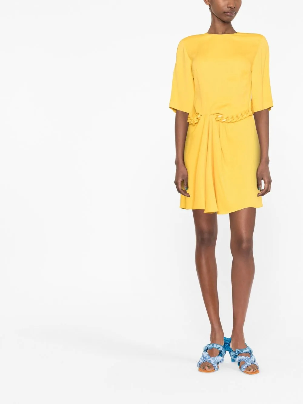 Stella McCartney Vestido Com Detalhe De Corrente - Farfetch | Farfetch Global