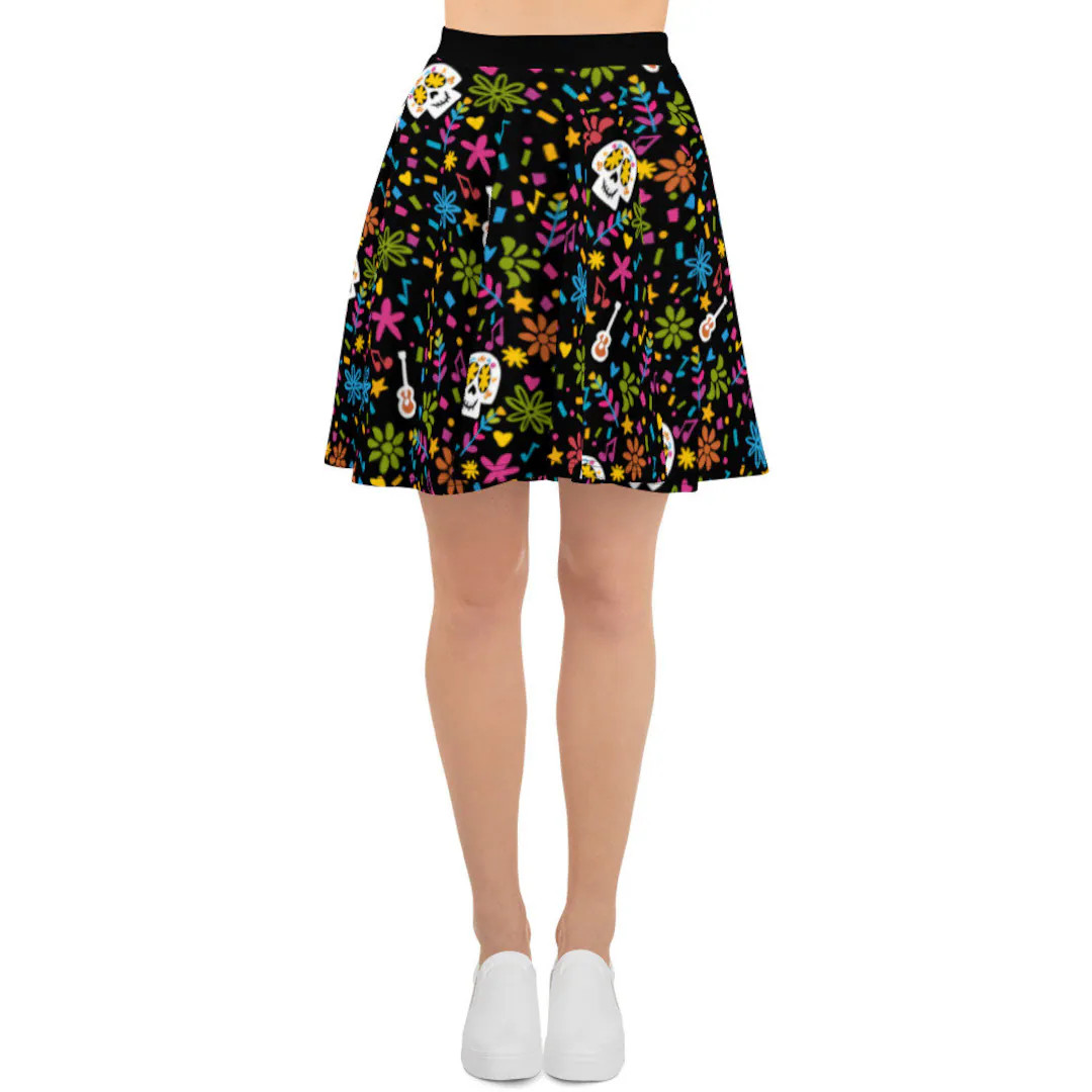 Coco Skater Skirt Disney Skirt Seize Your Moment Day of the Dead Coco Skater Skirt - Etsy | Etsy (US)