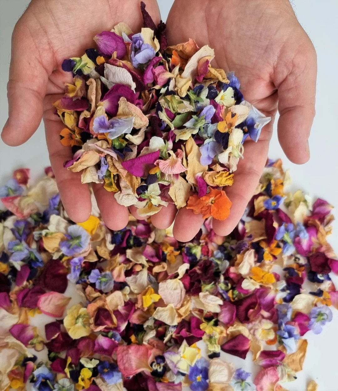 Natural Dried Rose Petals and Pansies. Biodegradable Wedding - Etsy | Etsy (US)