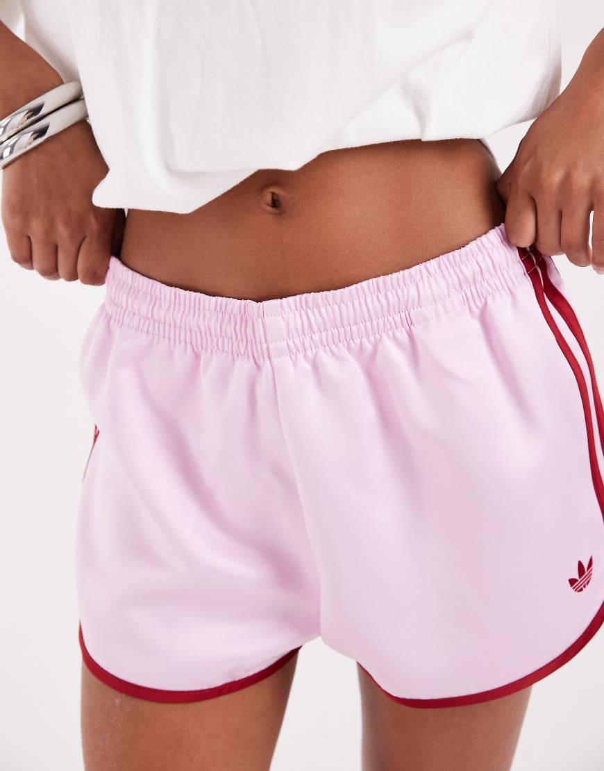 adidas Originals three stripe sprinter shorts in pink and red | ASOS (Global)