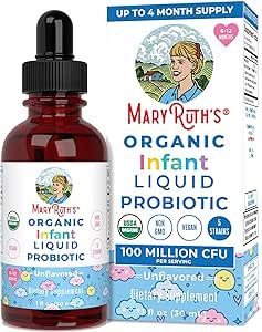 MaryRuth Organics USDA Organic Infant Liquid Probiotic Drops | Baby Essentials for Gut Health | P... | Amazon (US)