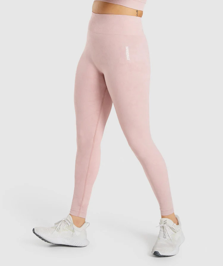 Gymshark Adapt Camo Seamless Leggings - Light Pink | Gymshark (Global)