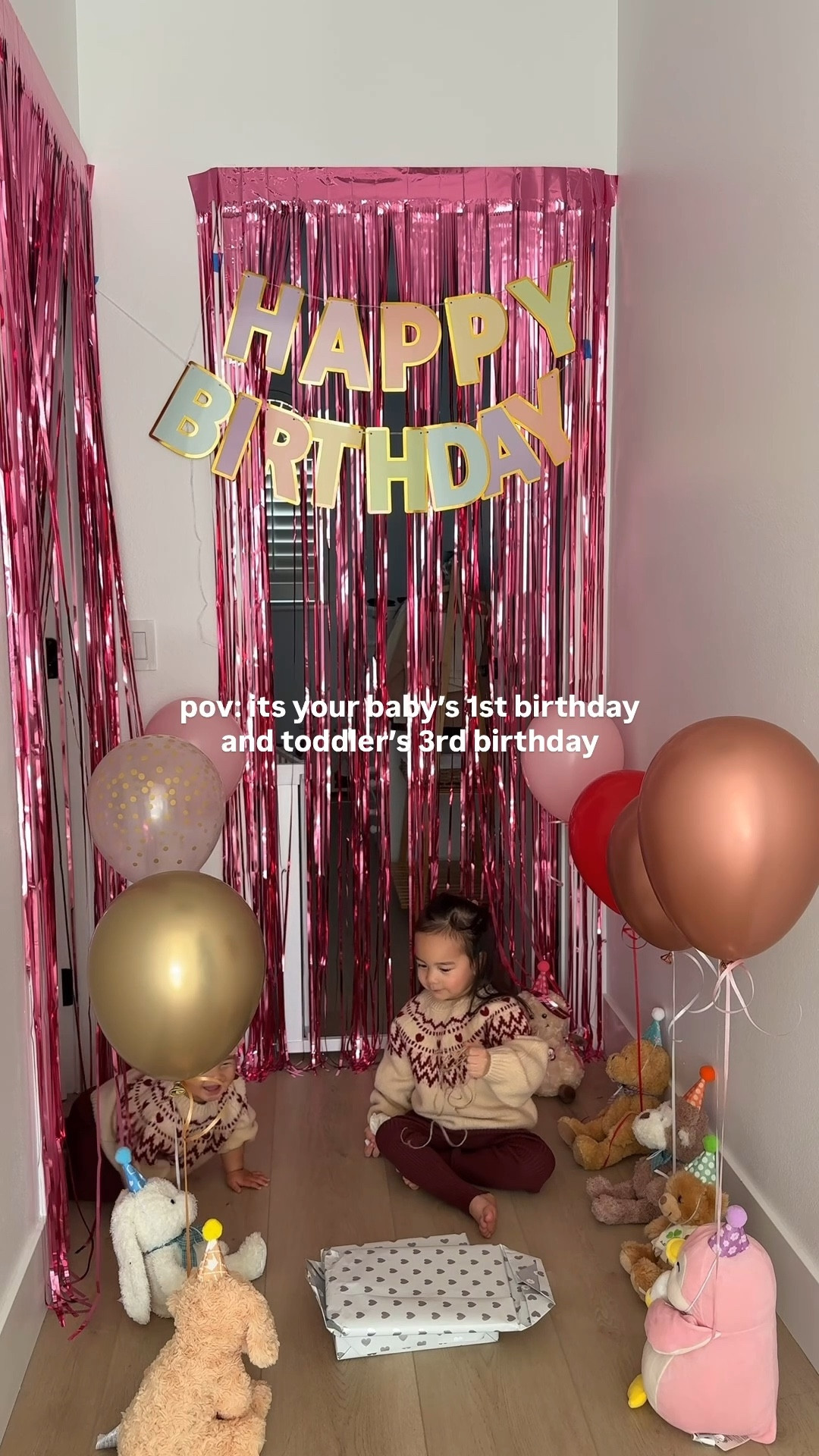 i can’t believe i have a 1 & 3 year old. they’re so young but still making it special for them <3 #birthday #toddlerbirthday #firstbirthday #birthdaydecor 

#LTKValentine #LTKBaby #LTKKids