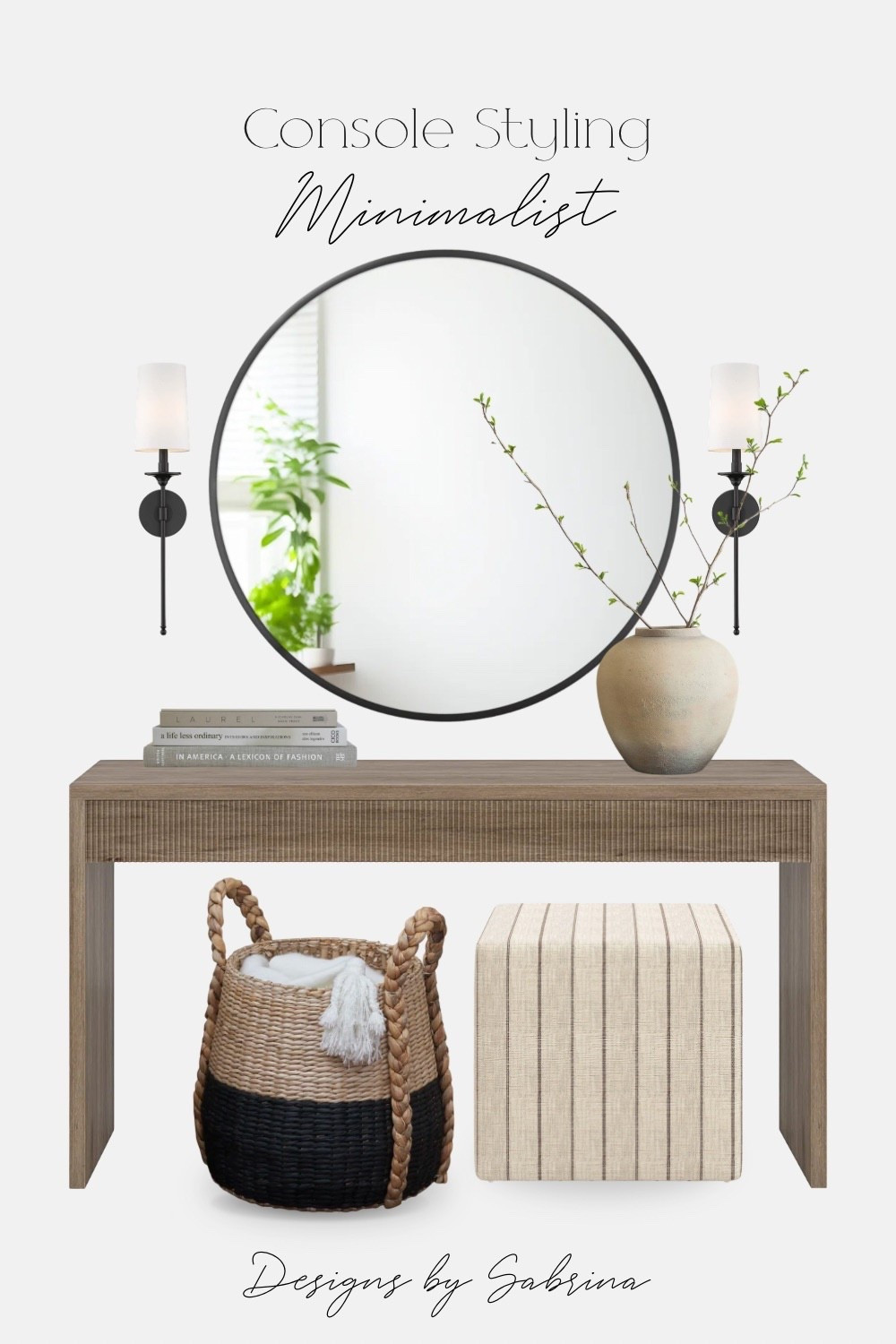 #ad A simple, neutral console setup that works in almost any entryway.

I start with a round mirror, layer in warm lighting, then keep accessories minimal so the space feels calm, not cluttered. #wayfairaffiliate

Everything here is linked from @wayfaircanada


#LTKcanada #LTKhome