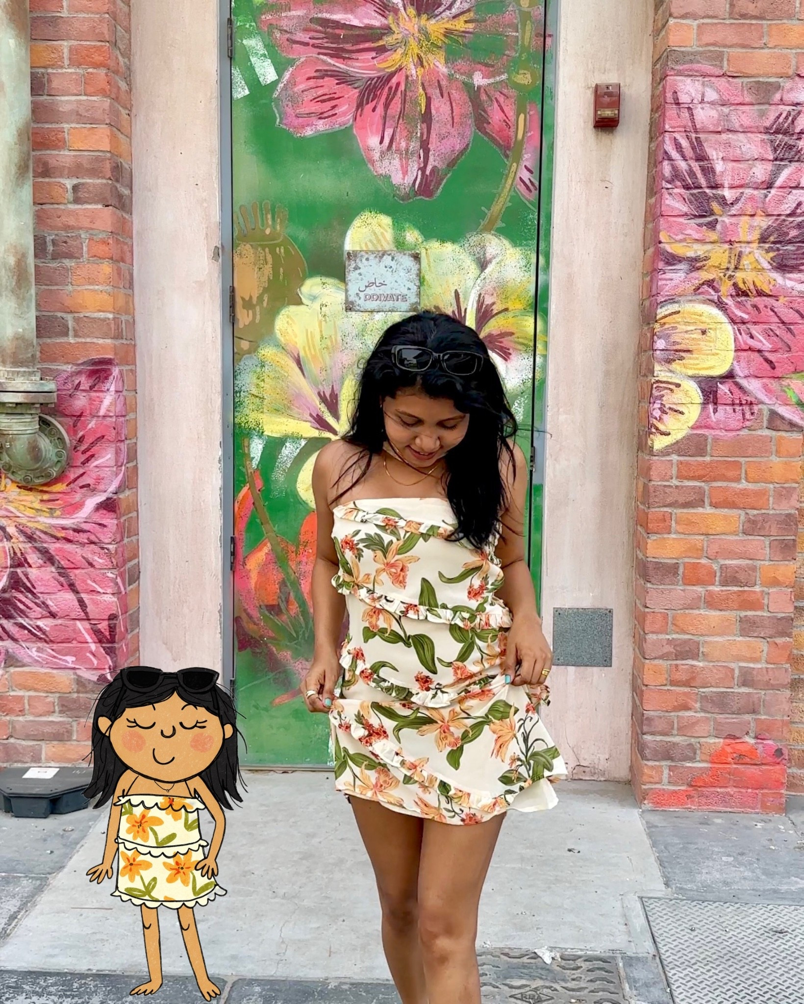 Floral mini dress with shawl for vacations. Unique resort wear for petite girls #floralminidress #minidress 

#LTKFashionMonth