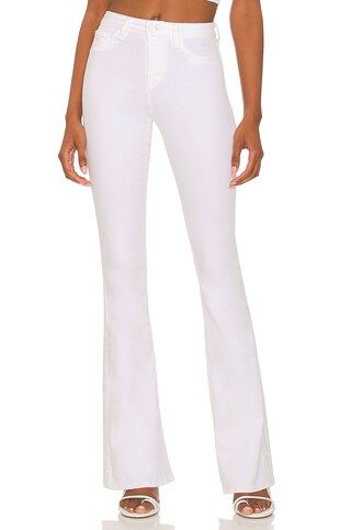L'AGENCE Marty Ultra High Rise Flare in Blanc from Revolve.com | Revolve Clothing (Global)
