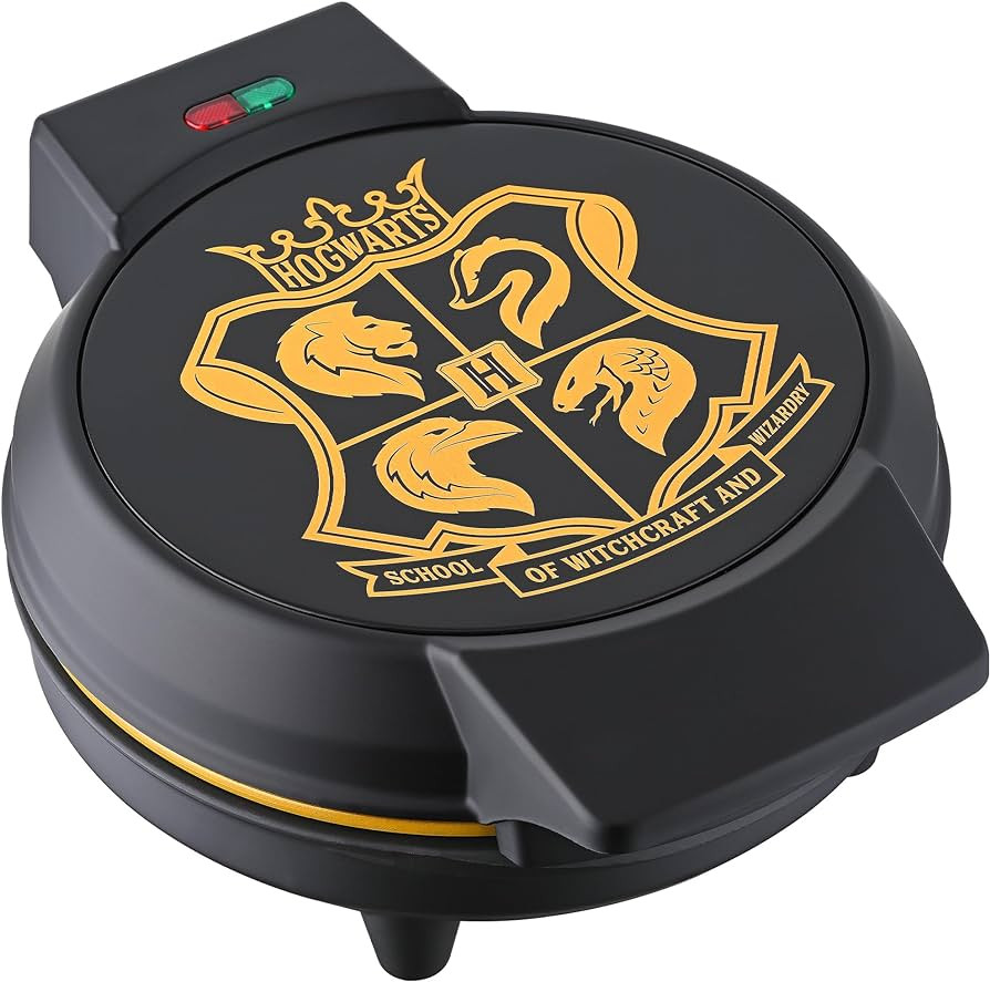 Warner Brothers Harry Potter Round Waffle Maker by Select Brands - Ceramic Coated Cooking Plates ... | Amazon (US)