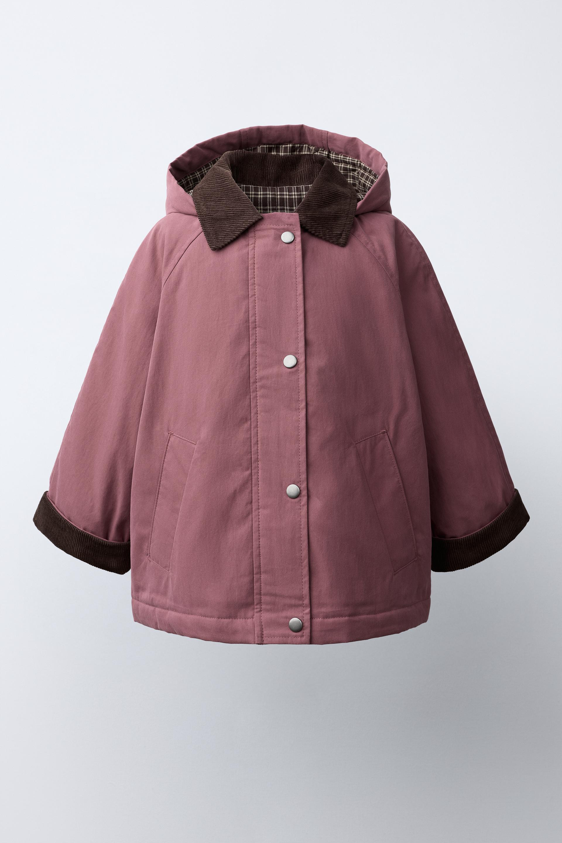 Zara - Faux Leather Biker Jacket With Buckles - Kids - Burgundy - Kids | Zara US