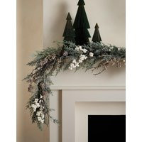 M&S 6ft Snowy Garland Green Mix | Marks & Spencer (UK)