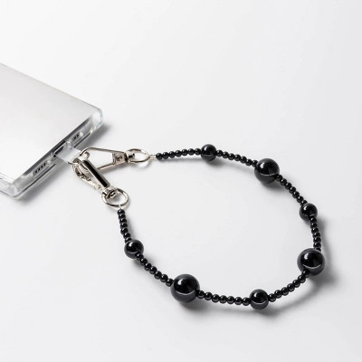Hello Lux Phone Wristlet - Mixed Black Beads | Target