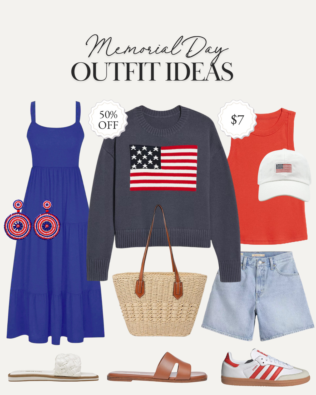 Memorial Day outfit ideas! 

 #LTKStyleTip #LTKShoeCrush #LTKItBag