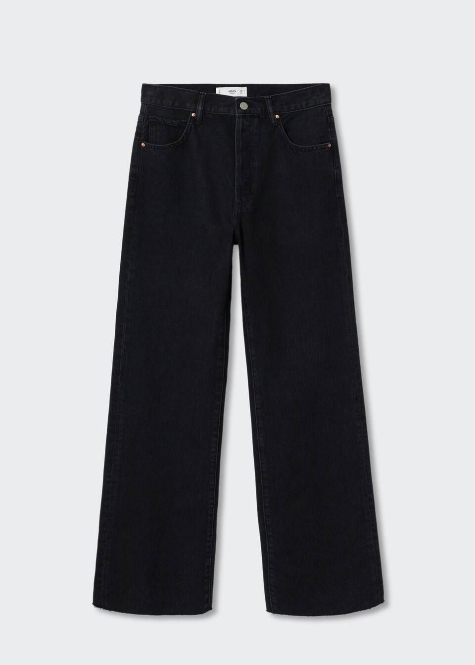 Wideleg-Jeans mit hohem Bund | MANGO (DE)