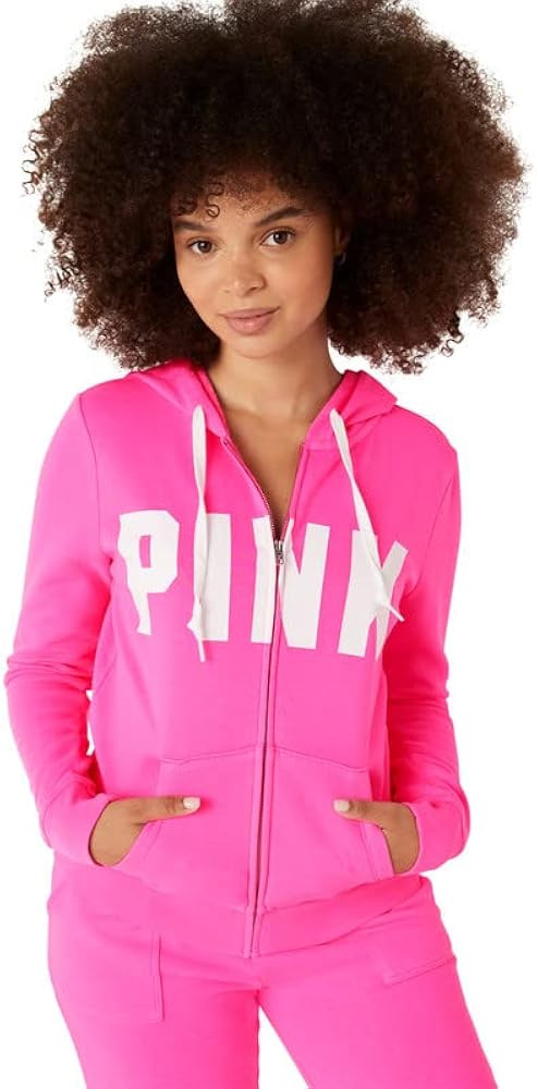 Victoria's Secret PINK Fleece Zip Up Perfect Hoodie (XS-XXL) | Amazon (US)