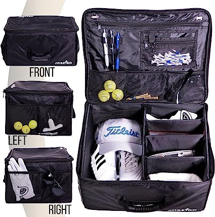 Athletico Golf Trunk Organizer Storage - Car Golf Locker to Store Golf Accessories | Collapsible ... | Amazon (US)
