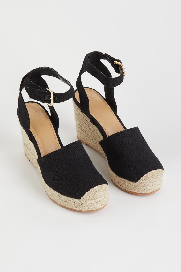 Wedge-heel Espadrille Sandals | H&M (US + CA)