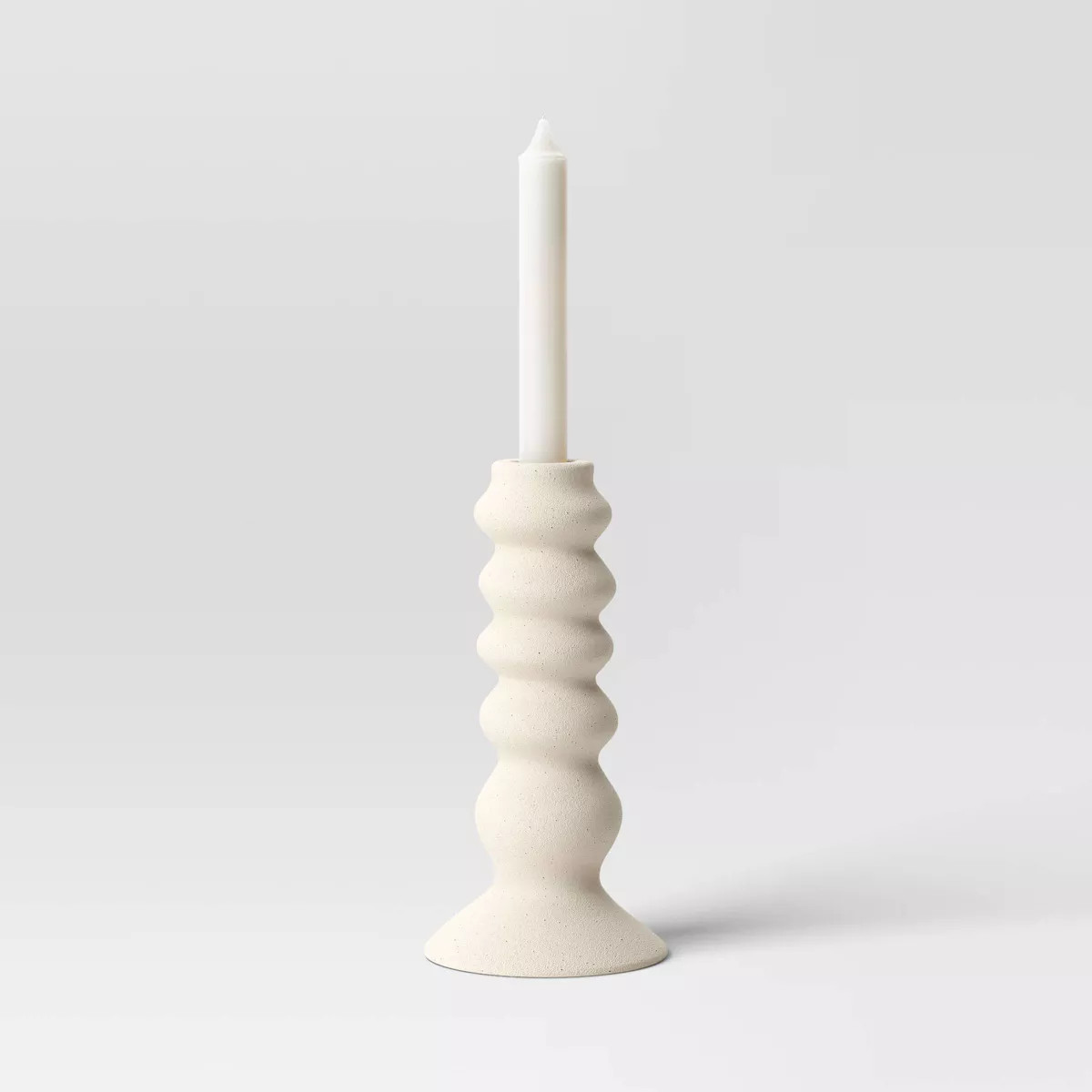 Tall Ceramic Organic Modern Taper Candle Holder - Threshold™ | Target