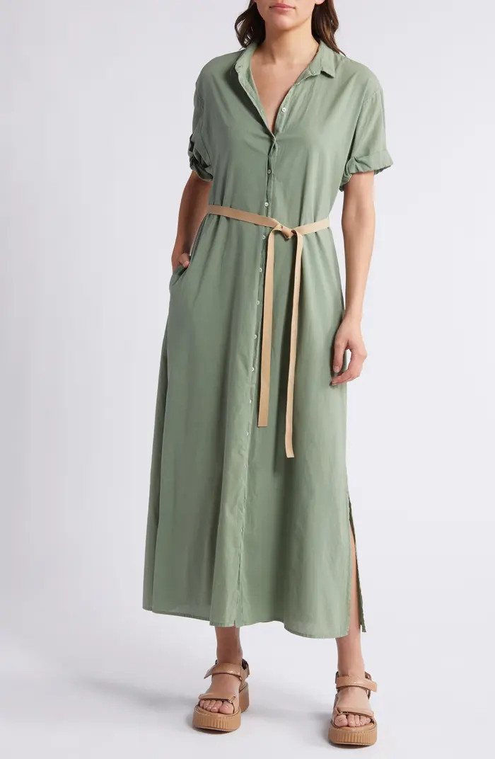 XÍRENA Linnet Cotton Maxi Shirtdress | Nordstrom | Nordstrom