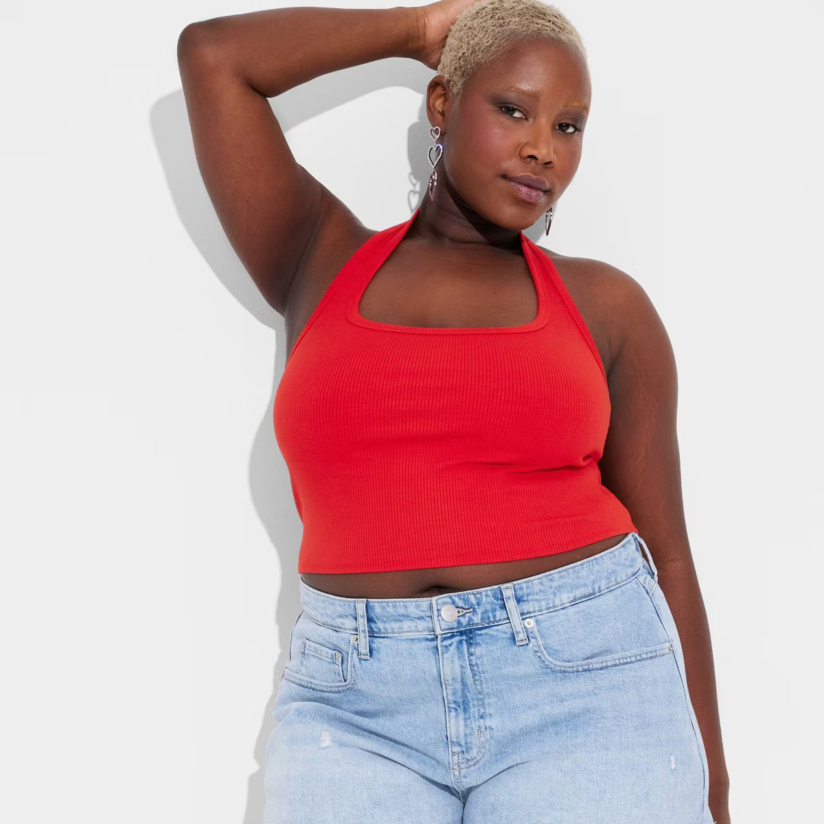 Women's Ribbed Halter Top - Wild Fable™ | Target