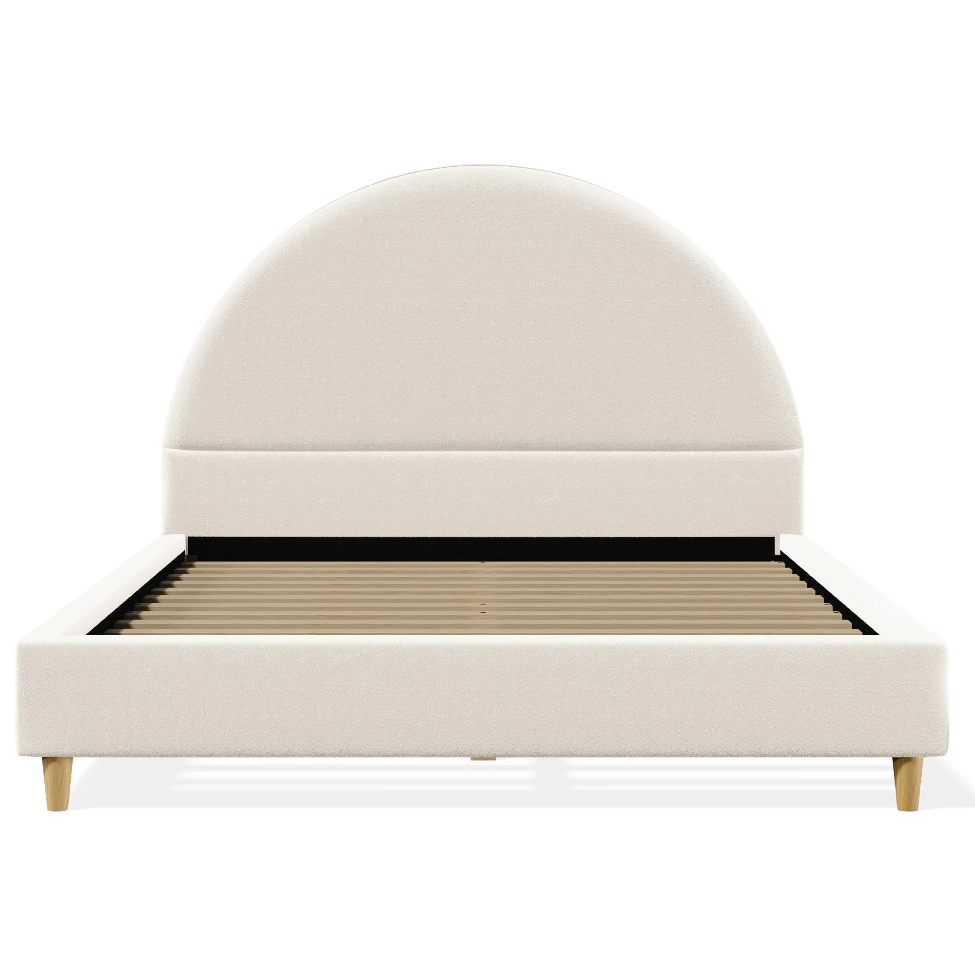 Subi Arched Upholstered Boucle Bed Frame | Wayfair North America