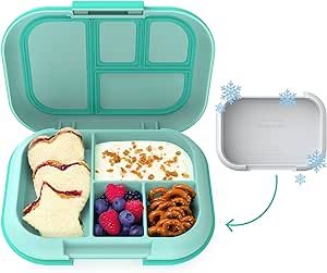 Bentgo® Kids Chill Leak-Proof Lunch Box - Included Reusable Ice Pack Keeps Food Cold; 4-Compartm... | Amazon (US)