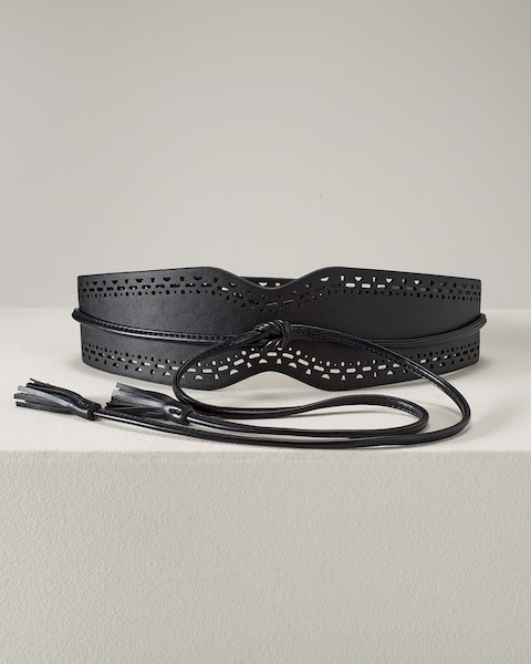 Laser Cut Obi Belt | White House Black Market