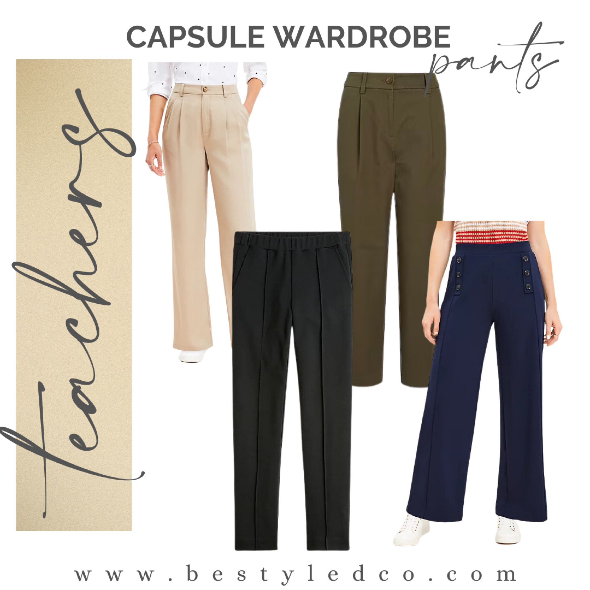 Teacher wardrobe capsule - pants 

#LTKFind #LTKunder100 #LTKBacktoSchool